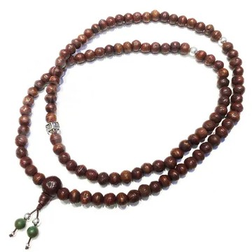 【十方佛教文物】觀音箴言925純銀+老鳳眼菩提108念珠8mm