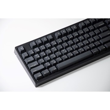 【VortexKeyboard】Cherry高度 PBT雷雕正刻 中英文鍵帽組 -黑灰色(104 Keys)