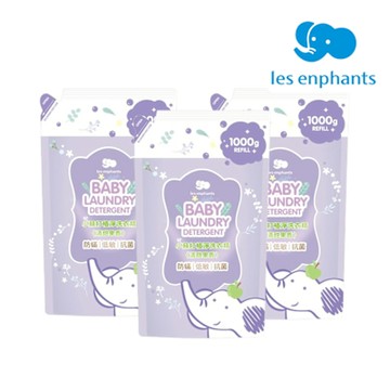 【麗嬰房】 植淨洗衣精補充包3入－清甜果香