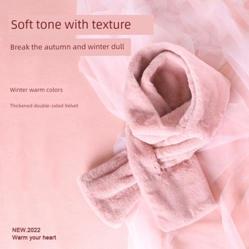 圍巾送女友手套耳罩冬季生日禮物