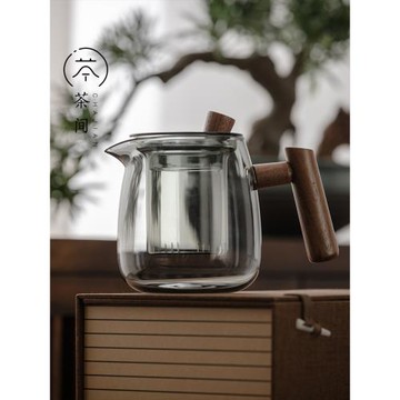茶間｜家用茶水分離泡茶壺玻璃茶杯茶具套裝耐高溫辦公室煮茶單壺