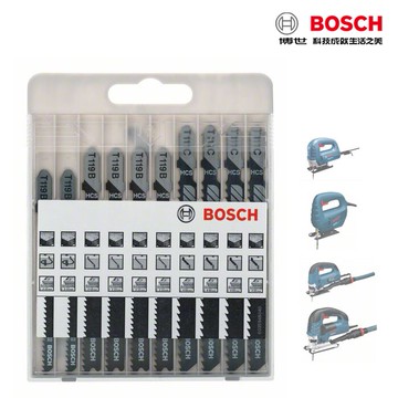 德國BOSCH博世 10件式木工線鋸片組 木工用 木板 木片 三夾板 線鋸片 軟木 硬木 線鋸機 曲線鋸用