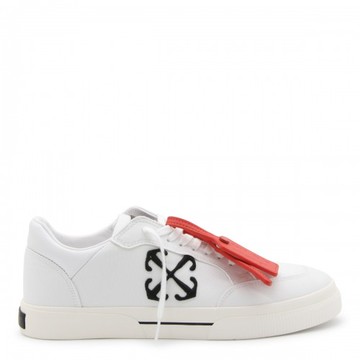 Off-white - White And Black Canvas Vulcanized Sneakers 37