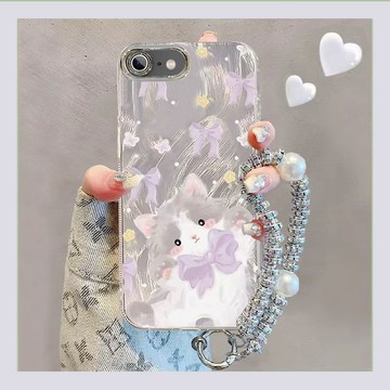 適用蘋果16E手機殼帶鏡頭膜iPhone16e可愛萌貓卡通女款高顏值新款