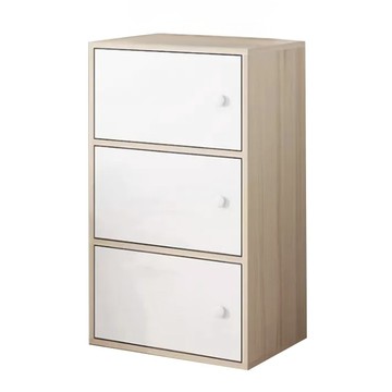 儲藏櫃 密集板 DIY商品  拉絲橡木  40 x 24 x 78cm  3格