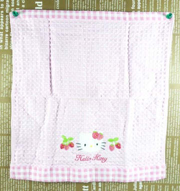 【震撼精品百貨】Hello Kitty 凱蒂貓~中方巾~粉草莓