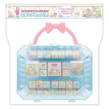 San-X 角落生物 便利商店系列 盒裝印泥印章組 L 角落小夥伴 角色集合 XS86826