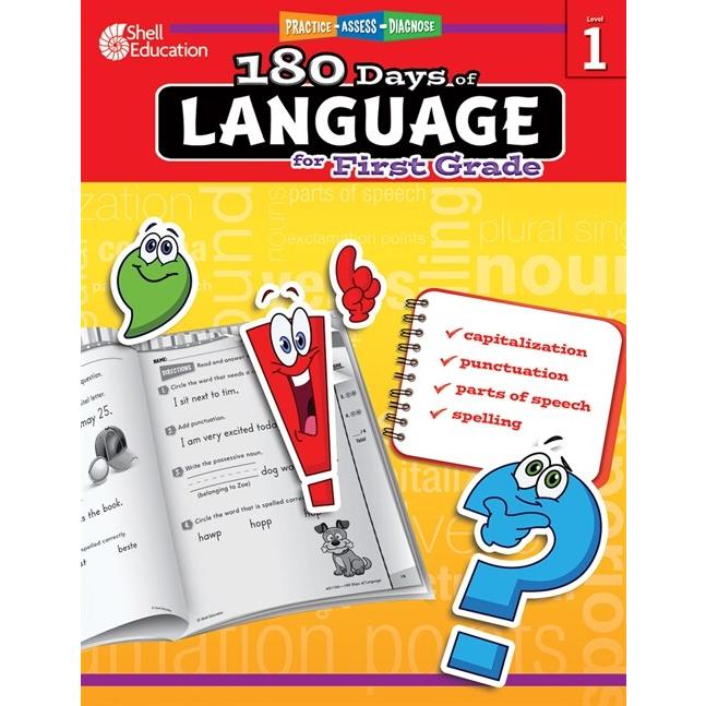 180 Days of Language for First Grade (Paperback)