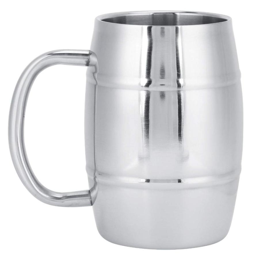 470ml 304 Double Layer Stainless Steel Beer Mug Outdoor Camping Tea Coffee