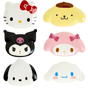 小禮堂 Sanrio 三麗鷗 造型陶瓷盤 (大臉款) Kitty 美樂蒂 大耳狗 布丁狗 酷洛米