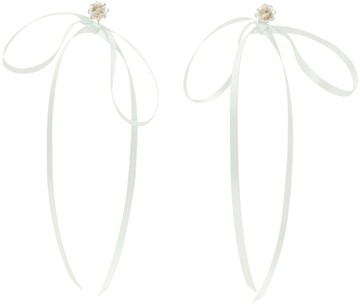 Simone Rocha 蓝色 Bow Ribbon Stud 耳坠