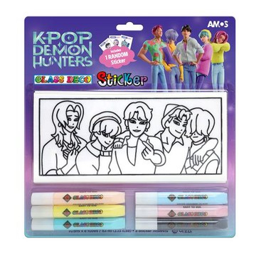 【韓國AMOS】K-POP SAJA BOYS 6色10.5ML創意玻璃貼DIY組
