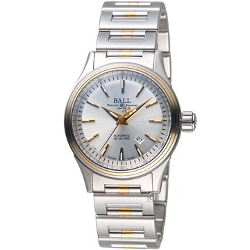 BALL 波爾 Fireman系列 經典機械女錶-NL2110C-2T-SJ-SL/18k金錶框31mm