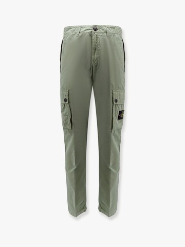 Cotton cargo trouser with iconic logo patch - STONE ISLAND - gender_Man