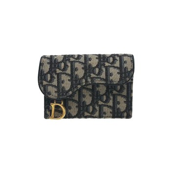 DIOR OBLIQUE SADDLE BLOOM 經典緹花翻蓋卡包 / S5611CTZQ