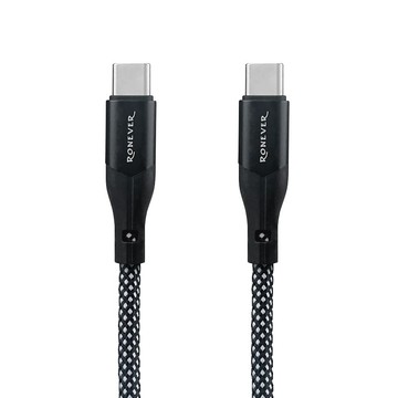RONEVER 鋁合金磁吸收納充電線(C-C/240W)-(VPC189)