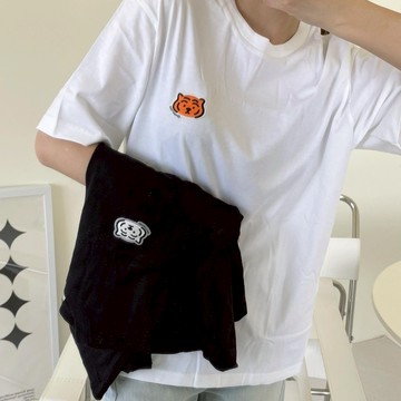 【在台】SPAO x Muzik Tiger 小老虎 短袖 logo短T 1+1 組合 兩件組 短踢 情侶款 韓國短袖