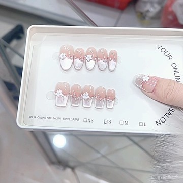 🥰可可新品🥰奈姿 純手工光療穿戴甲迎春花貓眼款重複使用美甲貼片手工穿戴甲顯白美甲片高級感穿戴甲日常穿戴甲 7LEU