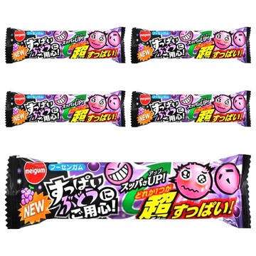 meigum 小心酸葡萄味口香糖  5個  11.4g