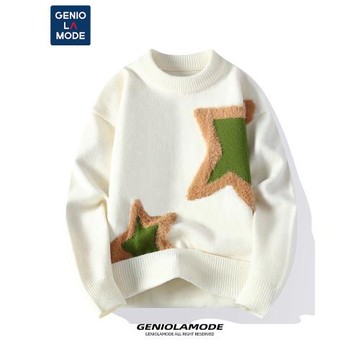 捷尼拉莫GENIOLAMODE毛衣男青少年慵懶風高級感春季保暖針織線衣