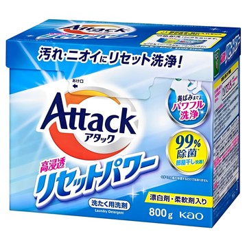 Attack 一匙靈 日本境內款 高浸透酵素洗衣粉  1個  800g