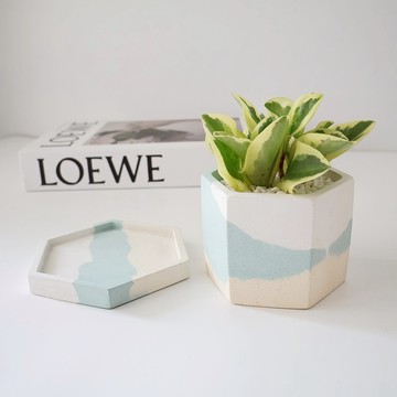 乳斑椒草•沁寧莫西多 / 水泥植栽 / 招財小物 / 生日送禮