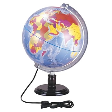 Life 徠福 一次成型地球儀 10吋 附燈  藍色海洋