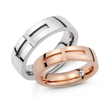 AchiCat．情侶對戒．甜蜜誓約 十字架 白鋼．單個．情人節禮物．A591