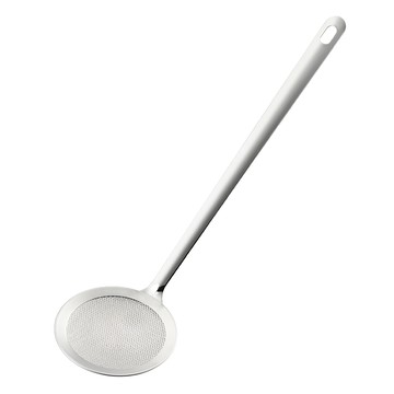 SHIMOYAMA 日本製 304不鏽鋼撈油濾網濾勺 撈沫勺 細孔  29.5 x 7cm  1支