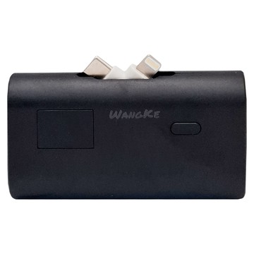 WANGKE 旺科 雙口輸出 直插式行動電源 22.5W快充 雙向閃充 5000mAh 蘋果/安卓手機通用  SSTAR5000  黑色