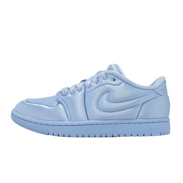 Nike 休閒鞋 W Air Jordan 1 MM Low 女鞋 藍 緞面 AJ1 HF3969-400