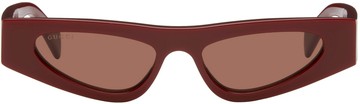 Gucci 酒红色 Cat-Eye 太阳镜
