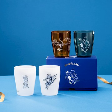 好玻 GOODGLAS 只是ZISHI｜醉好是潮台味啤酒對杯 - 青花