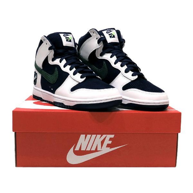 NIKE ナイキ NIKE DUNK HI PRM EMB (COLLEGE NAVY) DH0953 400 ダンク ...