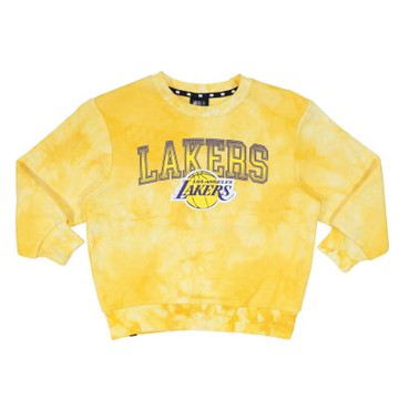 NBA 兒童/青少年 渲染 印花 大學TEE 長袖上衣 湖人隊