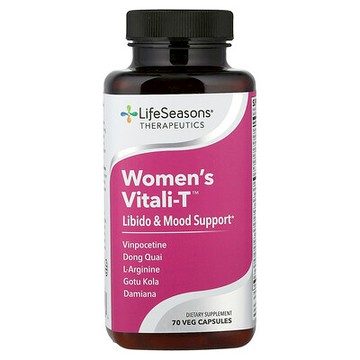 LifeSeasons, Women's Vitali-T，力比多和情緒支援，70 粒素食膠囊