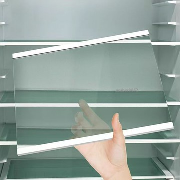 購滿99出貨 高品質 【定製】冰箱隔板加厚鋼化玻璃分層板冰櫃冷藏冷凍隔斷置物分隔板