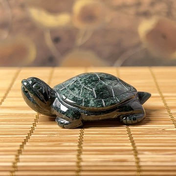 【吉祥‧長壽】老花青翡翠烏龜 | 天然緬甸A貨翡翠 | 送禮