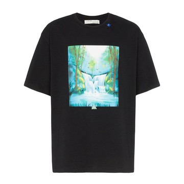 Off-White - Waterfall Oversized Tee 黑【逢甲 FUZZY】