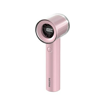 【Philips 飛利浦】高速100檔手持風扇 Type-C充電/LED顯示-粉色 ACR3222PPF