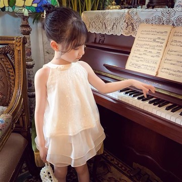 爆款回購神品🌟女童套裝夏季2026新款洋氣兒童網紗兩件套女寶法式小香風短褲套裝RTAE