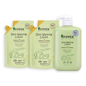 PiPPER STANDARD 鳳梨酵素洗碗精1+2組(900mlx1+750mlx2)