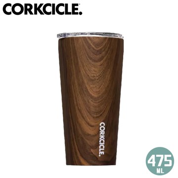 【CORKCICLE 美國 酷仕客 三層真空寬口杯 475ml《胡桃木》】登山/露營/咖啡杯/保溫杯/上班族