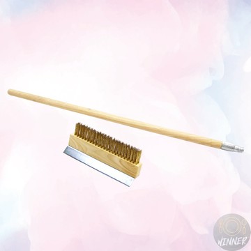 烤箱銅刷【Winner】銅刷 長木柄烤箱銅刷 不銹鋼刮鏟刷 窯烤爐清潔銅刷 烤箱刷 刷具 清潔刷【Z999】