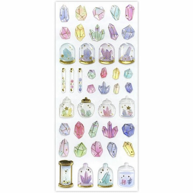 ドロップシール 鉱石 ぷっくり 可愛い ラメ キラキラ 銀箔押し加工 樹脂シール 通販 Lineポイント最大0 5 Get Lineショッピング