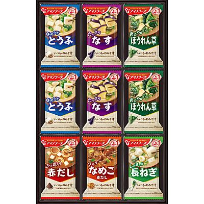 アマノフーズ お徳用セット おみそ汁ギフトM-300P 6種類／27食入×10箱セット