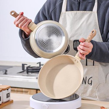 麥飯石不粘鍋迷你廚房學生廚具小廚房平底鍋煎蛋神器牛排鍋兒童用