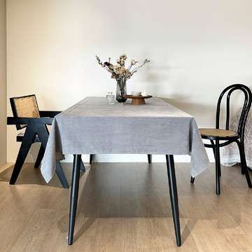 Hoom天慕生活 防水桌布 - 優雅灰  180 x 90cm  1個