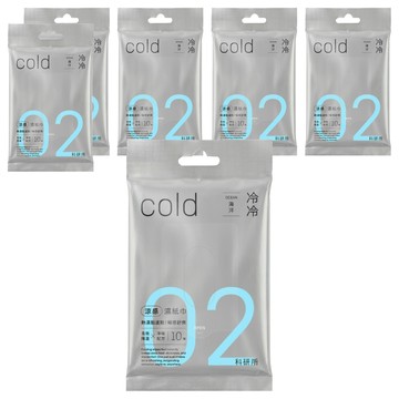 Shallop 刷樂 涼感濕紙巾 海洋  6個  10張  67.5g