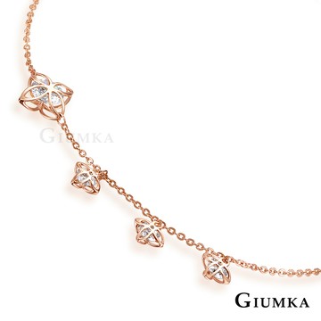 GIUMKA 生命之花腳鍊 精鍍玫瑰金 甜美淑女 ML06006-2